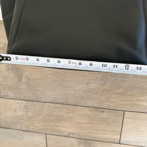 Kate Spade NY Rosie Pebbled Leather Large Tote Black Dual Handles Striped NEW - Picture 10 of 13